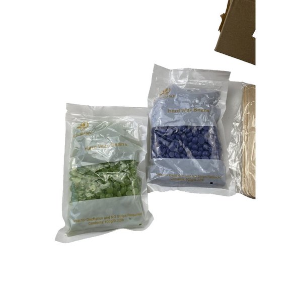 Hair Wax Beads Kit Hair Removal Hot Wax Set with Bowl, Stick Appliers and Beads - Picture 3 of 8